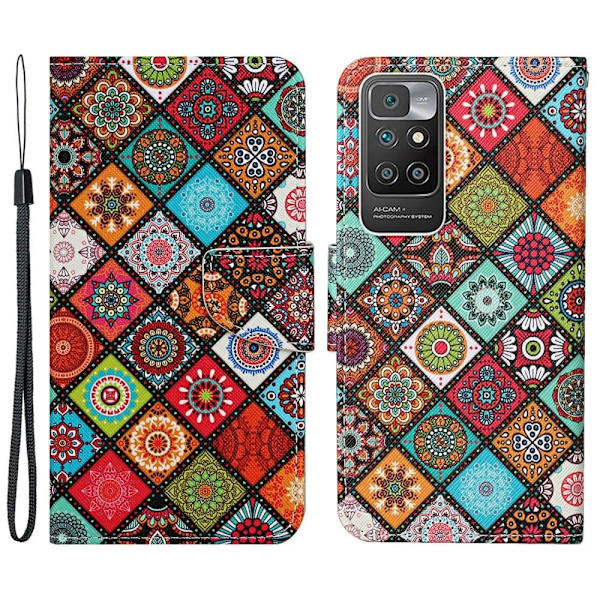 Wonderland Xiaomi Redmi 10 Prime / Redmi 10 Läppäkotelo - Boho Pattern Multicolor