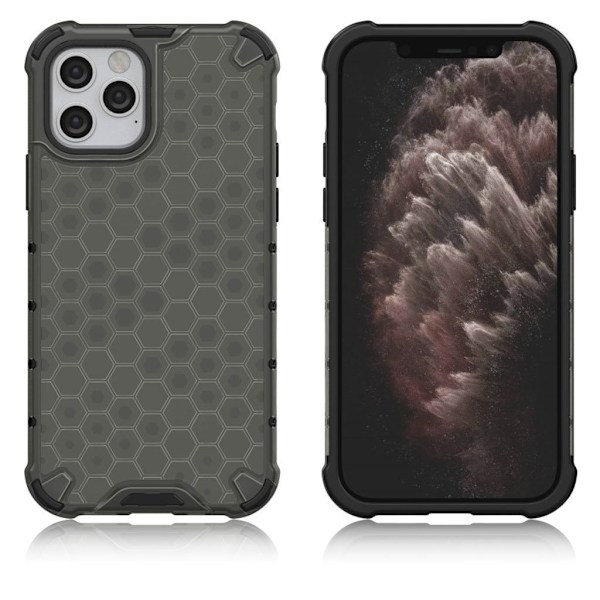 Bofink Honeycomb iPhone 12 Pro & iPhone 12 cover - Sølv/Grå Silver grey