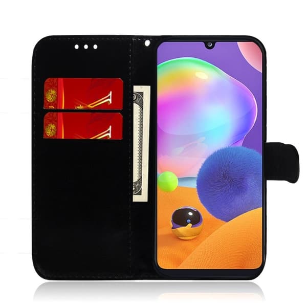 Mirror Samsung Galaxy A31 flip-etui - Cyan Green