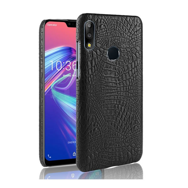 Asus ZenFone Max Pro (M2) krokodille tekstur læderetui - Sort Black