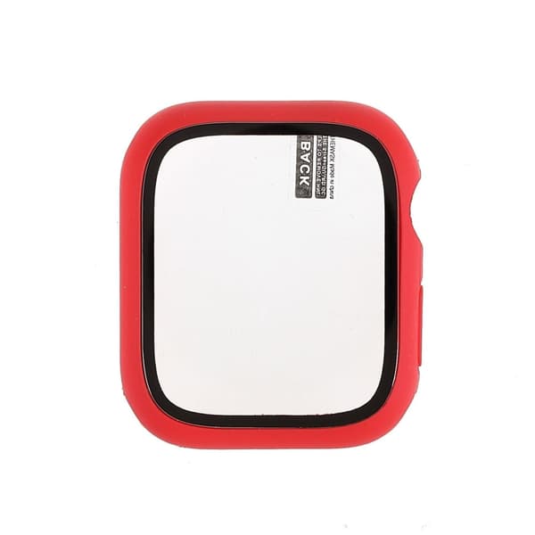 Apple Watch (45mm) matta suojus karkaistulla lasilla - Punainen Red