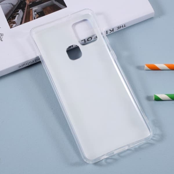 Marble Samsung Galaxy A21s cover - blå / hvid / sølv Multicolor