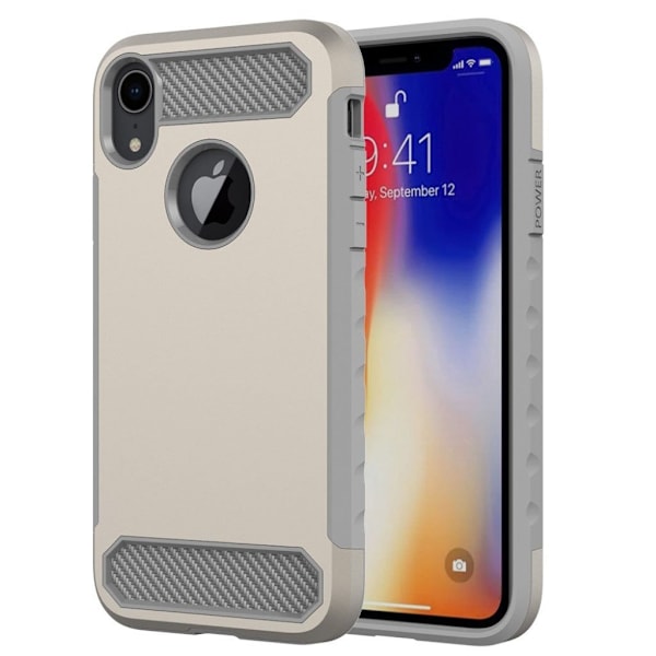 iPhone 9 Plus mobilskal plast silikon kolfiber halkfri - Guld Guld