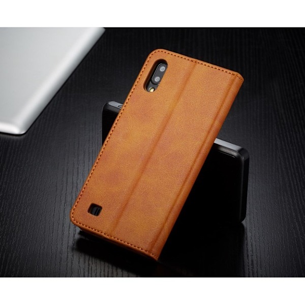 LC.IMEEKE Samsung Galaxy A10 Flip Etui - Brun Brown
