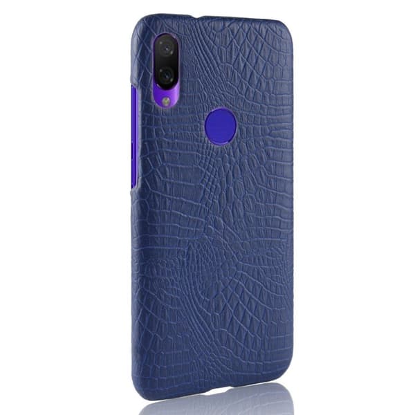 Croco etui - Xiaomi redmi Note 7 / Note 7S - Dark Blue Blue