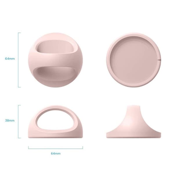 MagSafe trådlös laddare - skyddande silikonfodral - Rosa Rosa