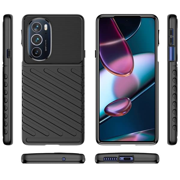 Thunder Motorola Edge X30 Etui - Svart Black