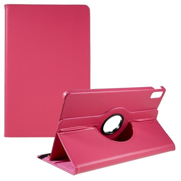 Lenovo Tab P11 (2:a generationen) flipfodral i läder med elastiskt band - Ros Rosa