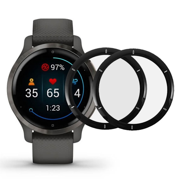2Pcs Garmin Venu 2S PMMA screen protector multifärg