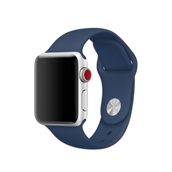 Apple Watch Series 4 44mm silikone Urrem - Mørk Light Blue