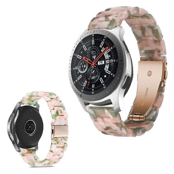 Resin design rem til Huawei Watch GT devices - pink / grøn Pink