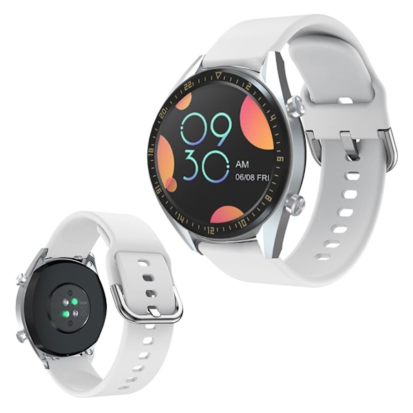 Huawei Watch GT hållbar silikon klockarmband - vit Vit