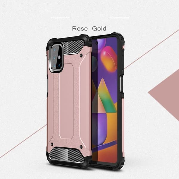 Armour Guard Samsung Galaxy M31s skal - Rosa Rosa