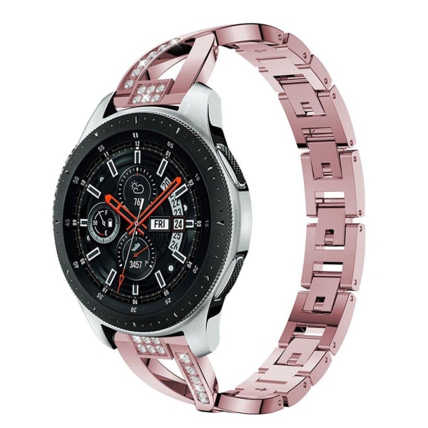 Samsung Galaxy Watch (46mm) X-muotoiltu ketju vaihdettava kellon Pink