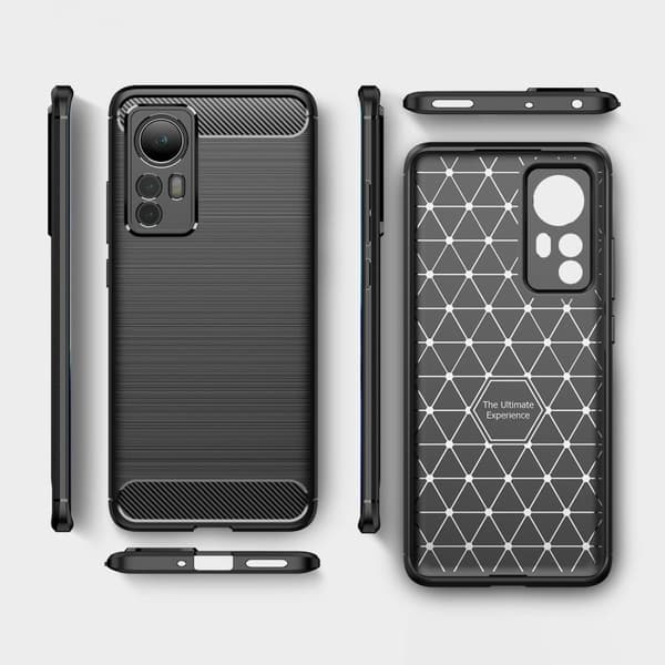 Carbon Flex Etui Xiaomi 12 - Blå Blue
