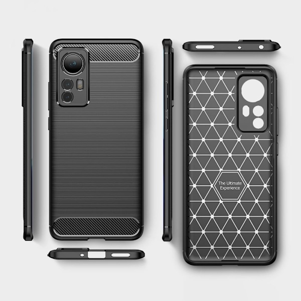 Carbon Flex Xiaomi 12 skal - Blå Blå