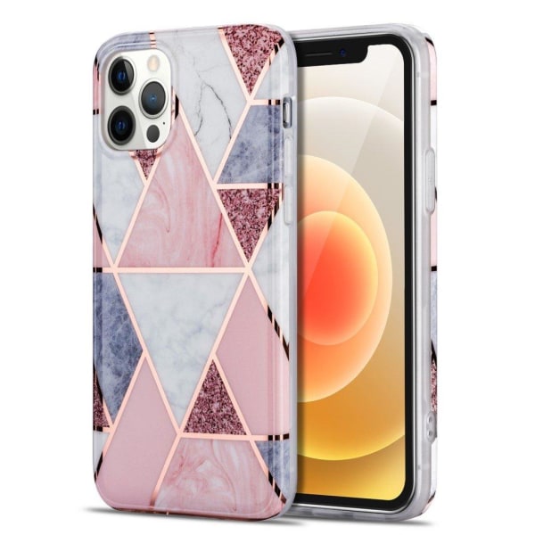 Marmormotiv iPhone 12 Mini skal - Rosa Rosa