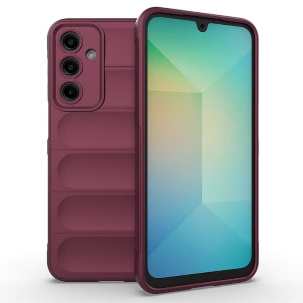 Blødt grebsformet Samsung Galaxy A36 cover - Rødvin Red