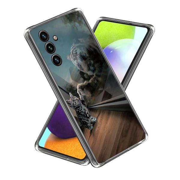 Deco Samsung Galaxy A54 Etui - Mirror Kat Silver grey