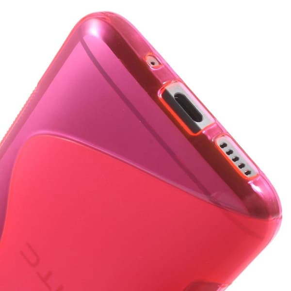 Lagerlöf elastisk bakdeksel for HTC 10 - Varm rosa Pink