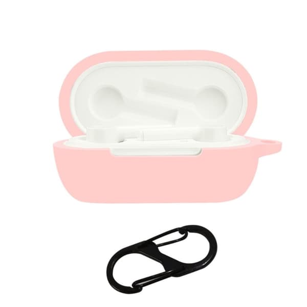 OnePlus Buds Z silikone cover med spænde - Lyserød Pink