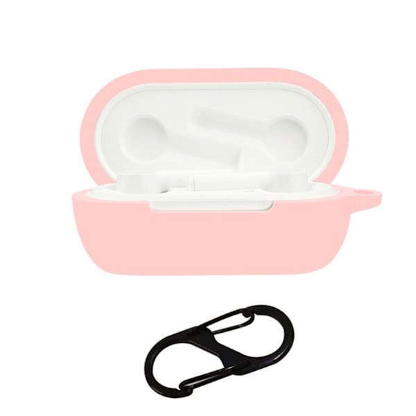 OnePlus Buds Z silikonisuojus soljella - Pinkki Pink