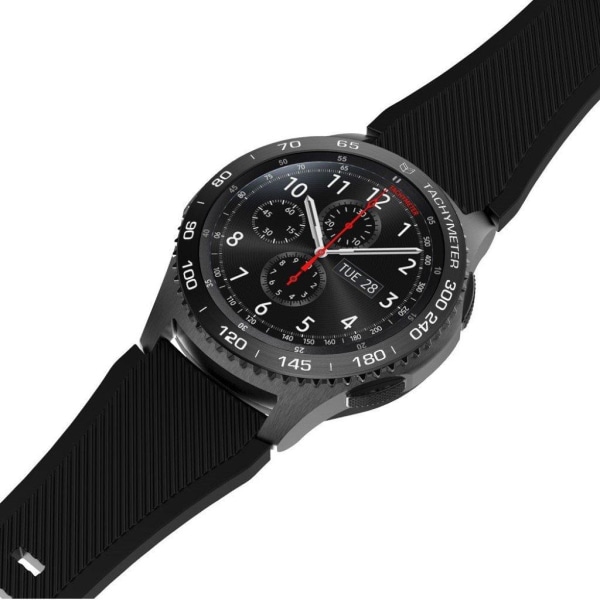 Samsung Gear S3 Frontier stylish unique metal watch frame - Blac Black