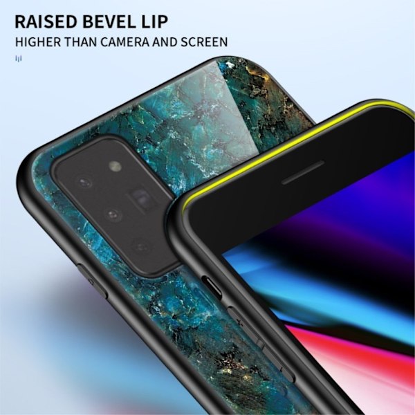 Fantasy Marble Samsung Galaxy Note 20 Cover - Smaragd Green