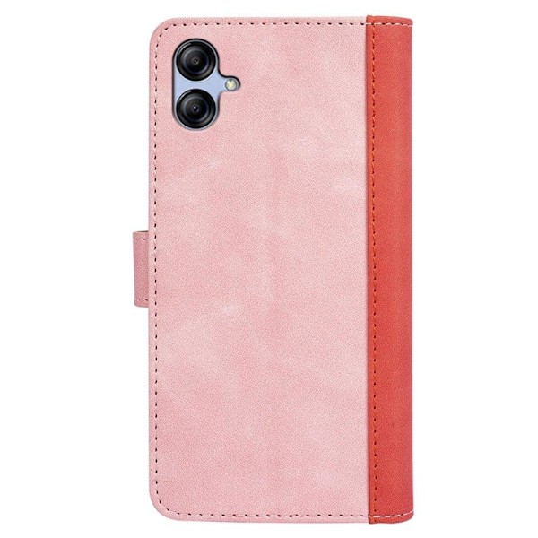 Tvåfärgat Samsung Galaxy A04e fodral i läder - Rosa Rosa