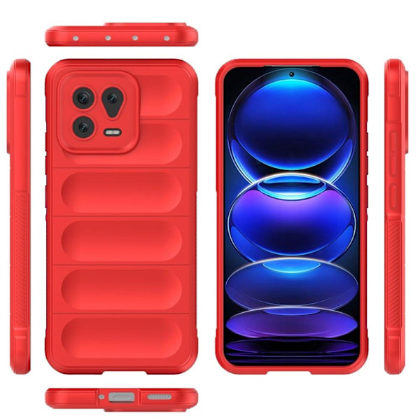 Mjukt greppformat Xiaomi 13 skal - Röd Röd