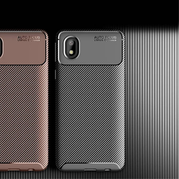 Carbon Shield Samsung Galaxy A01 Core Etui - Brun Brown