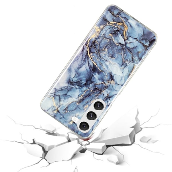 Marmormotiv Samsung Galaxy S23 Plus skal - Grå Silvergrå