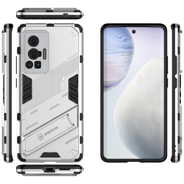 Støtsikkert hybriddeksel for Vivo X70 Pro - Hvit White