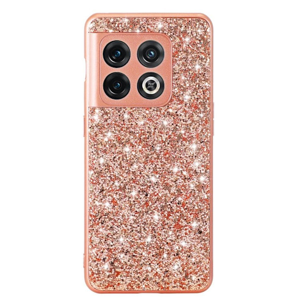 Glitter OnePlus 10T / Ace Pro Etui - Rødguld Pink