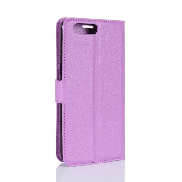 ASUS Zenfone 4 Max 5.5 (ZC554KL) Etui med Litchi skind - Lilla Purple