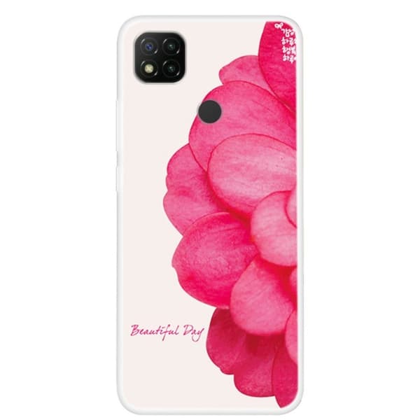 Deco Xiaomi Redmi 9C skal - Levande Blomma Rosa