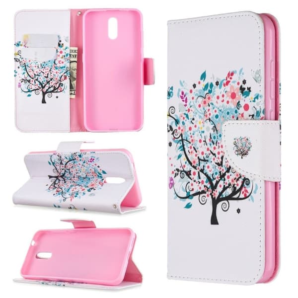 Wonderland Nokia 2.3 flip-etui - Blomstret Tre Multicolor