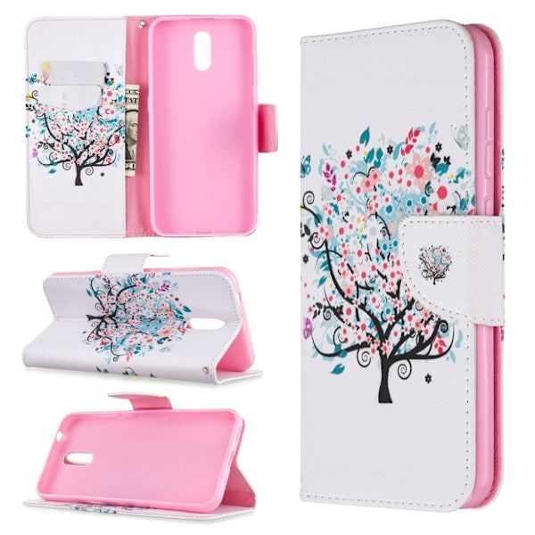 Wonderland Nokia 2.3 flip kotelot - Kukkainen Puu Multicolor