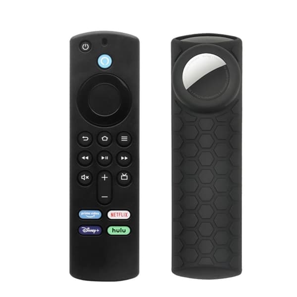 2-in-1 Amazon Fire TV Stick 4K (3.) / AirTag silikonisuojus - Musta Black