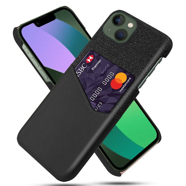 Bofink iPhone 15 Card Suojakuori - Musta Black