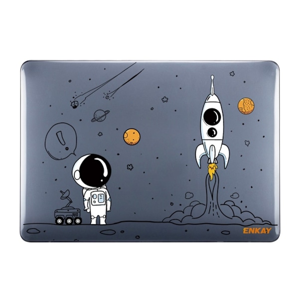 HAT PRINCE MacBook Pro 13 (A2251, A2289, 2020) / M1 / M2 (A2338, 2020) i astronautstil och tangentbordsskydd - Uppskjutning Av Raketskepp Vit