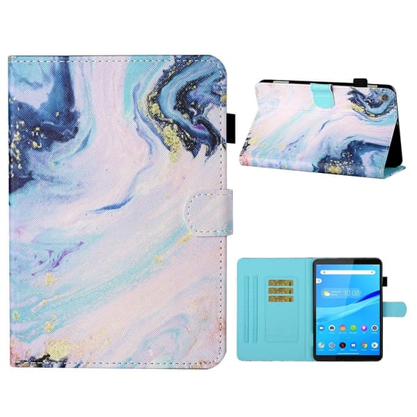 Lenovo Tab M10 HD Gen 2 Mønstret Læder Flip Etui - Oil Maleri Multicolor