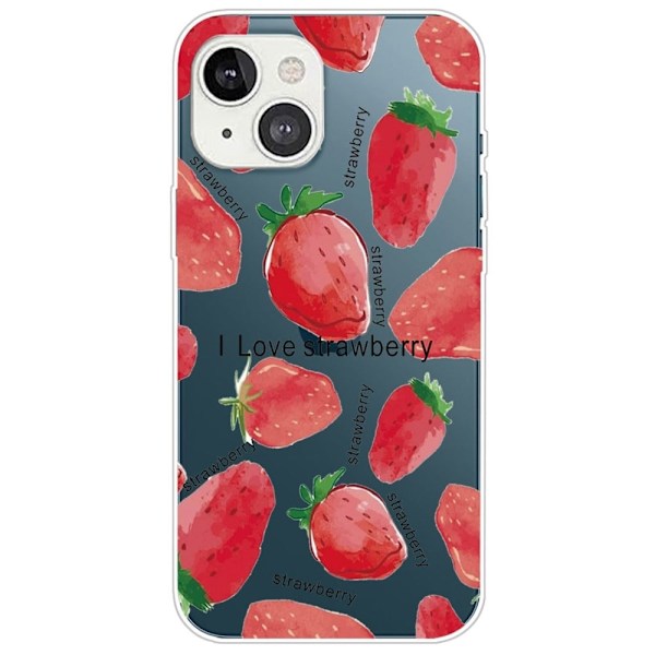Deco iPhone 14 Plus skal - Jordgubbe Rosa