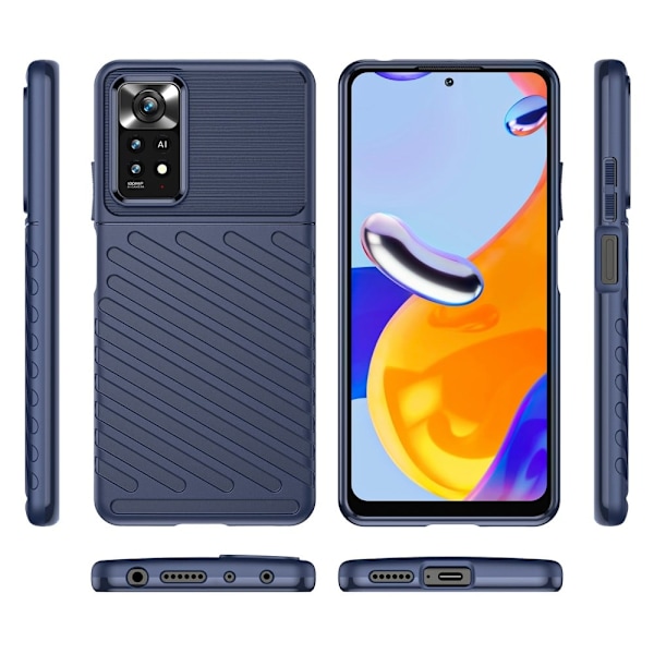 Thunder Xiaomi Redmi Note 11S 5G / Xiaomi Redmi Note 11 Pro skal - Blå Blå