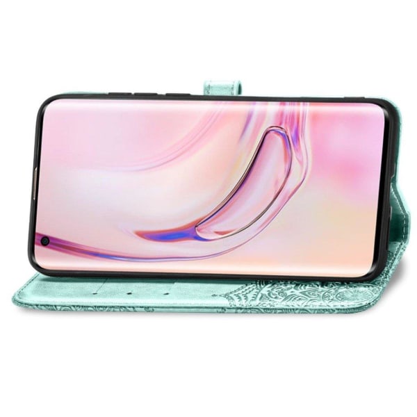 Mandala Xiaomi Mi 10 Flip etui - Cyan Green