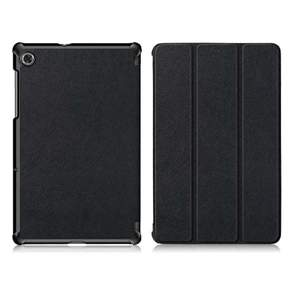 Lenovo Tab M10 HD Gen 2 tri-fold flipfodral i läder - Svart Svart