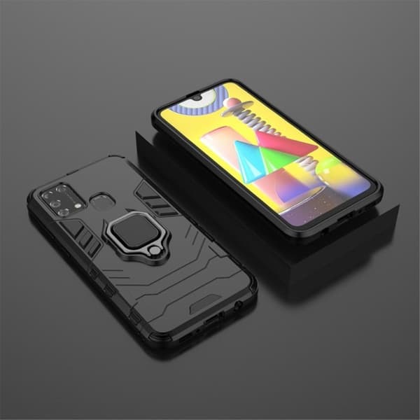 Ring Guard kuoret - Samsung Galaxy M31 - Musta Black