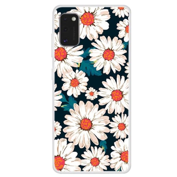 Deco Samsung Galaxy A41 Etui - Hvite blomster White