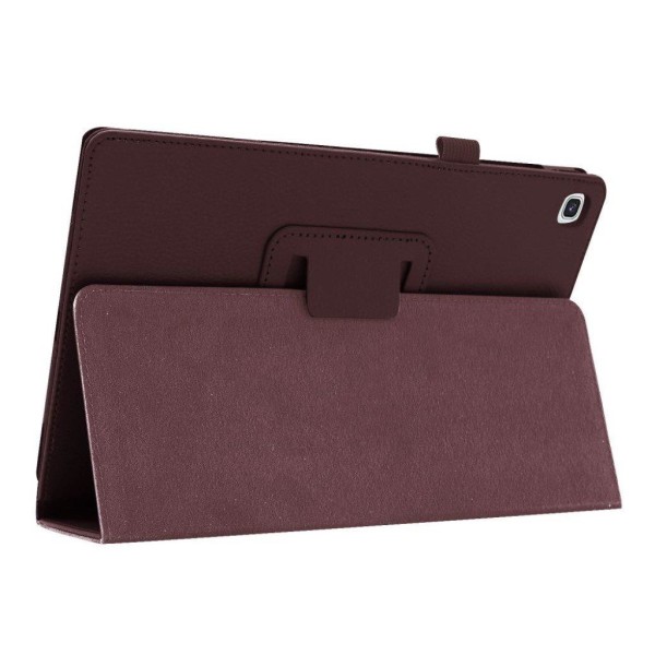 Samsung Galaxy Tab A 10.1 (2019) litchi läderfodral - Kaffe Brun