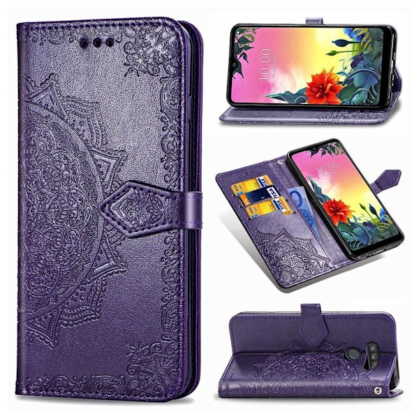 Mandala läder LG K50S fodral - Lila Lila